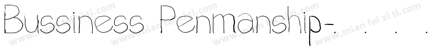 Bussiness Penmanship字体转换